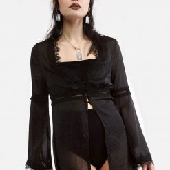 CHI1 Clothing ECHO SHEER KIMONO