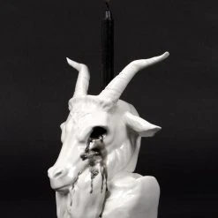 AFT1 Accessories Crying Baphomet Candle Holder