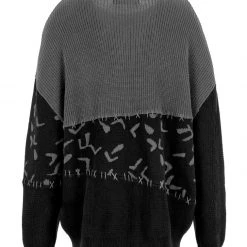 WEI1 Abstract Longline Jumper Clothing