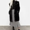 ORI1 Clothing Creature Oversized Fur Coat - Black