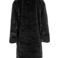 ORI1 Clothing Creature Oversized Fur Coat - Black