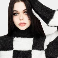 WEI1 Two-Tone Checkerboard Jumper