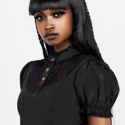 CHI1 Clothing SECRETS PINTUCK PANELLED MINI DRESS