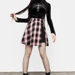 CHI1 Vivacity Pleated Mini Skirt Women