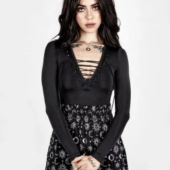 DDS1 NANCY LACE UP BODYSUIT