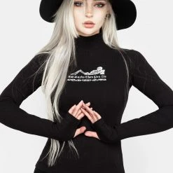 DMT1 Clothing Life Sucks High Neck Top