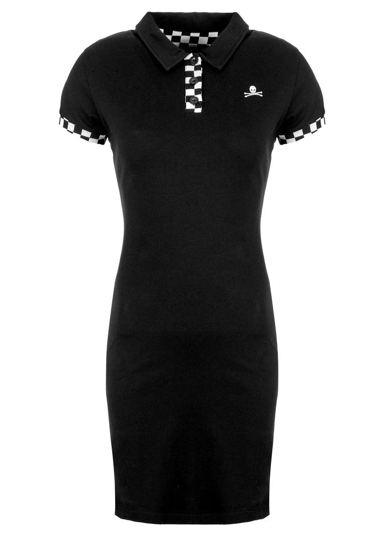 DMT1 Clothing Domino Skull Polo Dress 8 DMT1 Clothing Domino Skull Polo Dress
