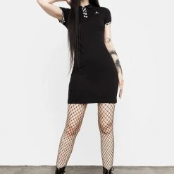 DMT1 Clothing Domino Skull Polo Dress 15 DMT1 Clothing Domino Skull Polo Dress