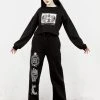 DMT1 Clothing Moonmantra Wide Leg Joggers