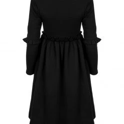 DMT1 Vvitch Ruffle Midi Skater Dress