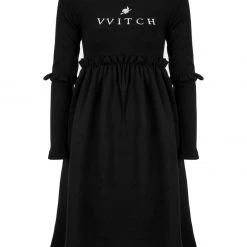 DMT1 Vvitch Ruffle Midi Skater Dress