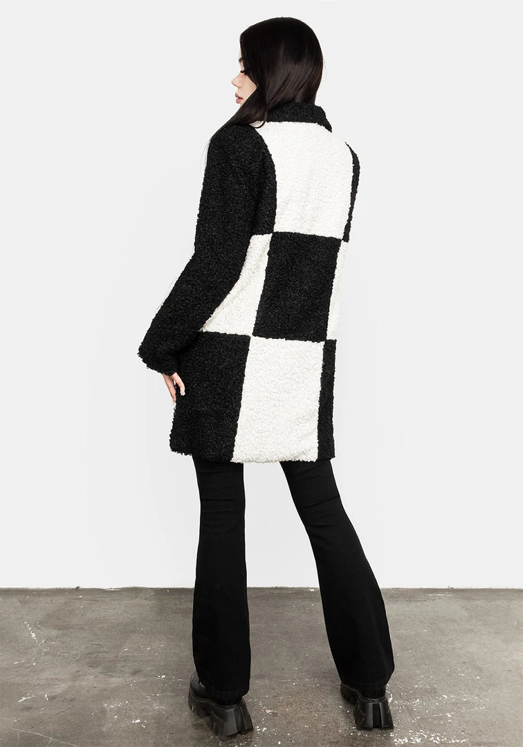 JAB1 Clothing Dreamtime Checkerboard Teddy Coat 9 JAB1 Clothing Dreamtime Checkerboard Teddy Coat