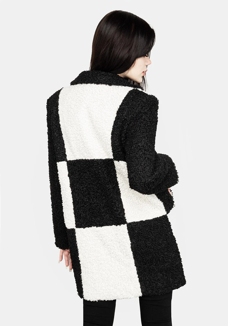 JAB1 Clothing Dreamtime Checkerboard Teddy Coat 5 JAB1 Clothing Dreamtime Checkerboard Teddy Coat
