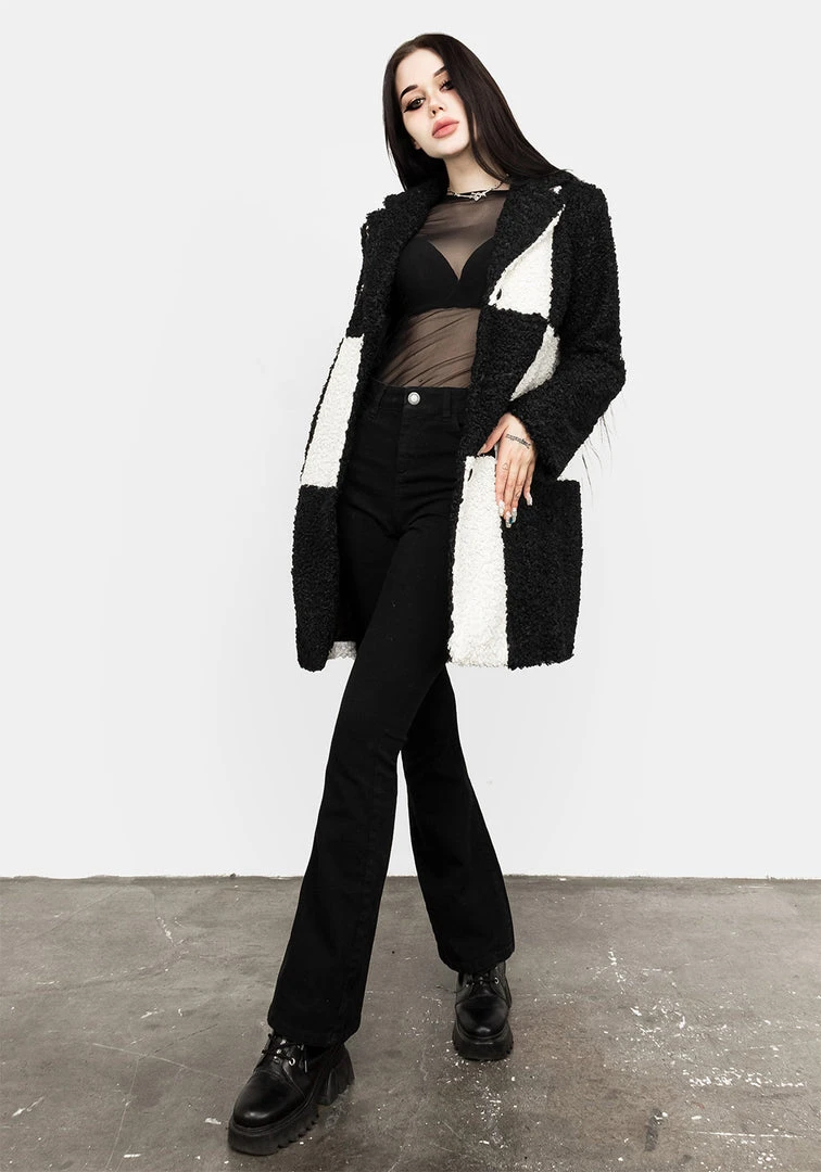 JAB1 Clothing Dreamtime Checkerboard Teddy Coat 7 JAB1 Clothing Dreamtime Checkerboard Teddy Coat