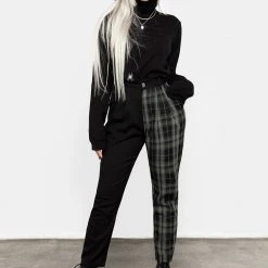 LVT1 Checkmate High Waist Tapered Trousers