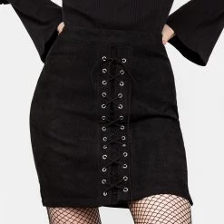 LVT1 Carmilla Lace Up Mini Skirt Clothing