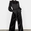 LVT1 Obsession Pintuck Ruffle Jumpsuit Clothing