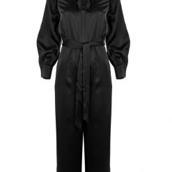 LVT1 Obsession Pintuck Ruffle Jumpsuit Clothing