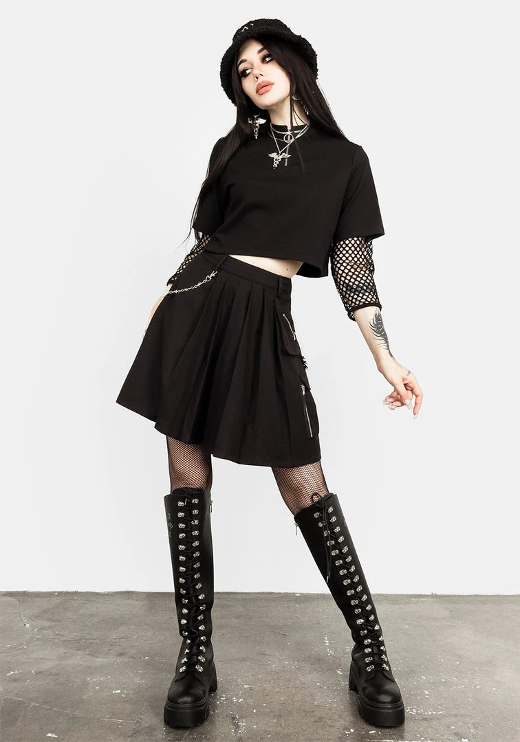 LVT1 APOCALYPSE CARGO MINI SKIRT Clothing 6 LVT1 APOCALYPSE CARGO MINI SKIRT Clothing