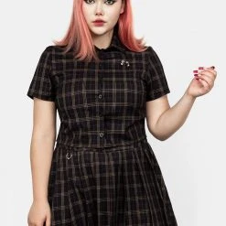 MET1 Clothing Jinx Check Co Ord Top