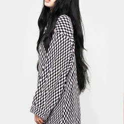 MET1 Vaudeville Pleat Shirt Dress Clothing