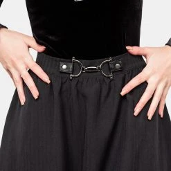 MET1 Haunted Midaxi Herringbone Skirt Women