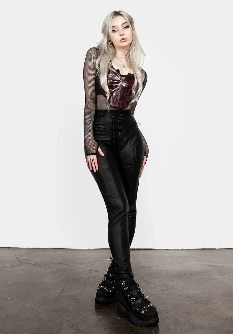 MET1 Slain Faux Leather Pants 8 MET1 Slain Faux Leather Pants