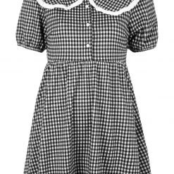MET1 Clothing Mabel Gingham Collared Dress