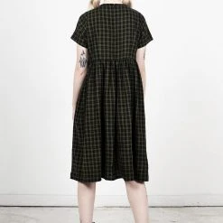 MET1 Terra Gingham Midi Smock Dress Women