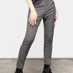 MET1 Martha Gingham Tapered Trousers