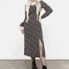 MET1 Milkweed Shirred Midi Dress