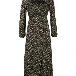 MET1 Milkweed Shirred Midi Dress