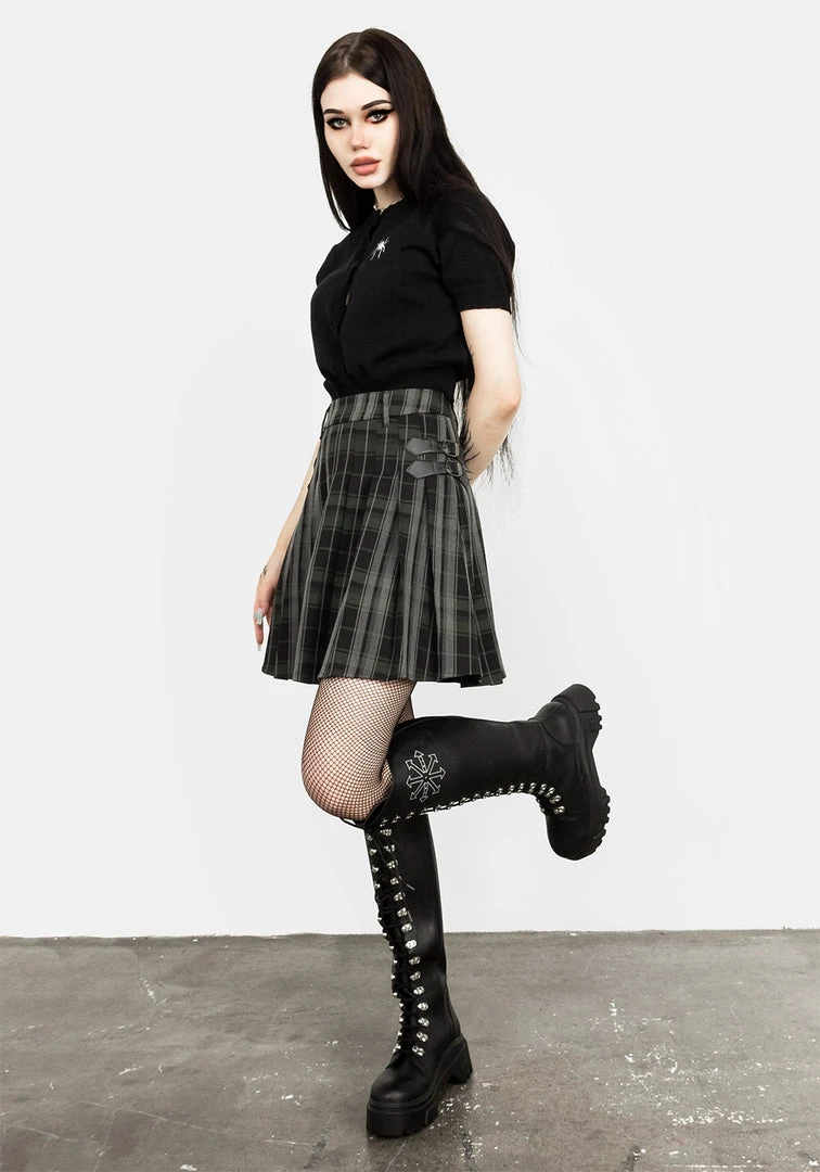 MET1 Bittersweet Check Mini Skirt Women 5 MET1 Bittersweet Check Mini Skirt Women