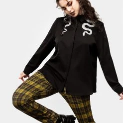 MET1 Slither Embroidered Snake Shirt