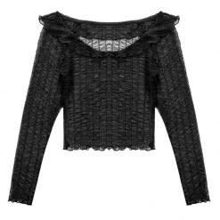 MET1 Whisper Gathered Mesh Top Clothing