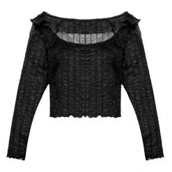 MET1 Whisper Gathered Mesh Top Clothing