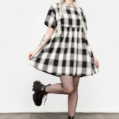 MET1 Clothing Shirley Ruffle Skater Dress