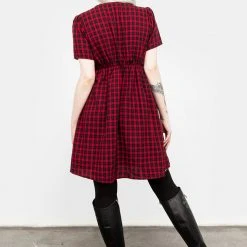 MET1 Dreadful Ruffle Smock Dress