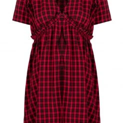 MET1 Dreadful Ruffle Smock Dress