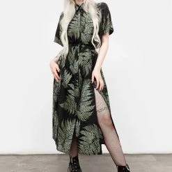 MET1 Fern Midi Shirt Dress Women