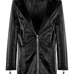 ORI1 Aureole Faux Leather Blazer
