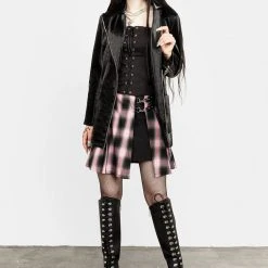 ORI1 Aureole Faux Leather Blazer