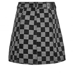 JB1 KERB A-LINE DENIM MINI SKIRT