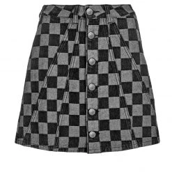 JB1 KERB A-LINE DENIM MINI SKIRT