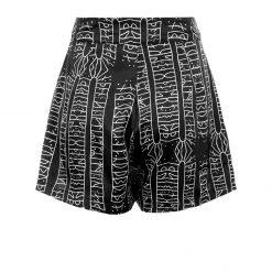 LVT1 Runes Tie Front Shorts