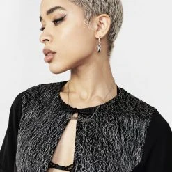 MET1 Women Sharona Fringed Bolero Jacket