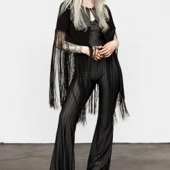 MET1 Women Sharona Fringed Bolero Jacket