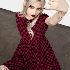 MET1 Arcade Mini Skater Dress