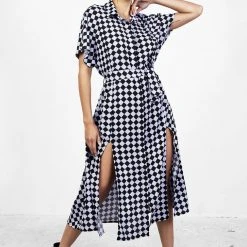 MET1 Women Discordia Midi Shirt Dress