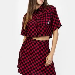 MET1 Women Arcade Mini Skater Skirt